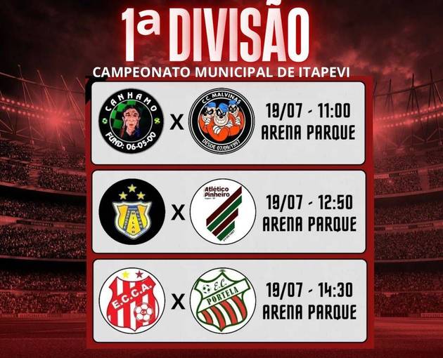 Portada del evento Campeonato Municipal de Itapevi - 1ª Divisão