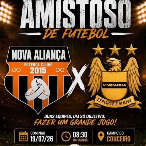 Event cover Amistoso - Nova Aliança x Vila Miranda