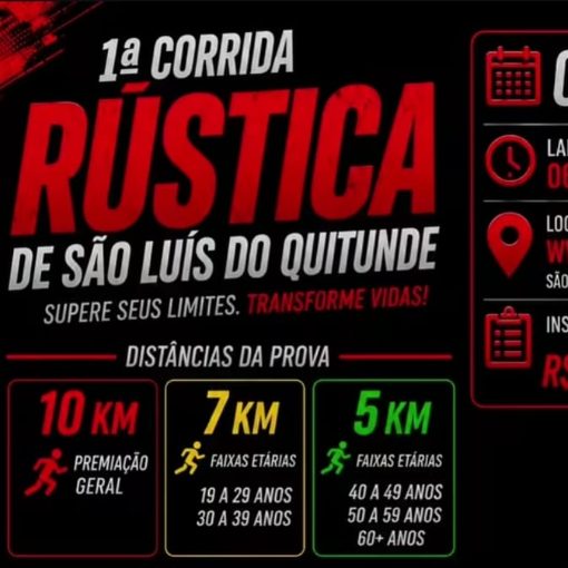 Naslovnica dogodka 1ª CORRIDA RÚSTICA - SÃO LUIZ DO QUITUNDE