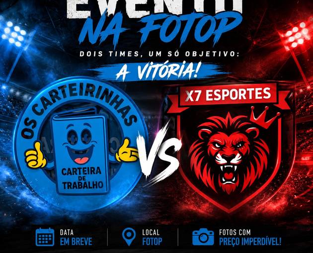 Event cover Amistoso os carteirinhas x X7 esportes 