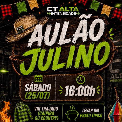 Event cover AULÃO JULINO - CT ALTA INTENSIDADE 