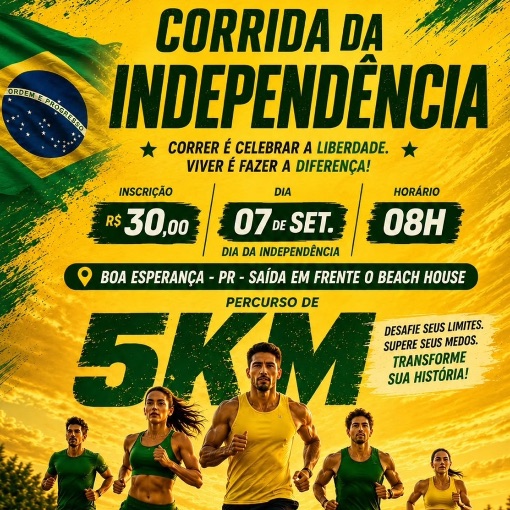 Naslovnica dogodka Corrida da independência em Boa Esperança