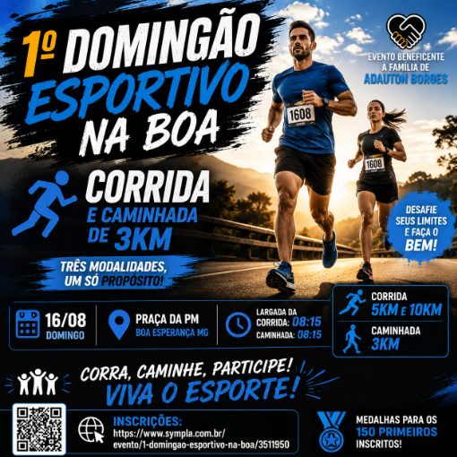 Portada del evento Corrida - 1º Domingão esportivo na Boa 
