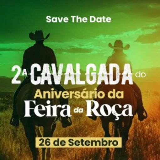 Portada del evento 2ª Cavalgada do Aniversário da Feira da Roça