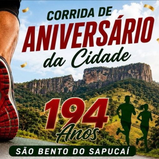 Event cover Corrida Aniversário de São Bento do Sapucaí 194 anos