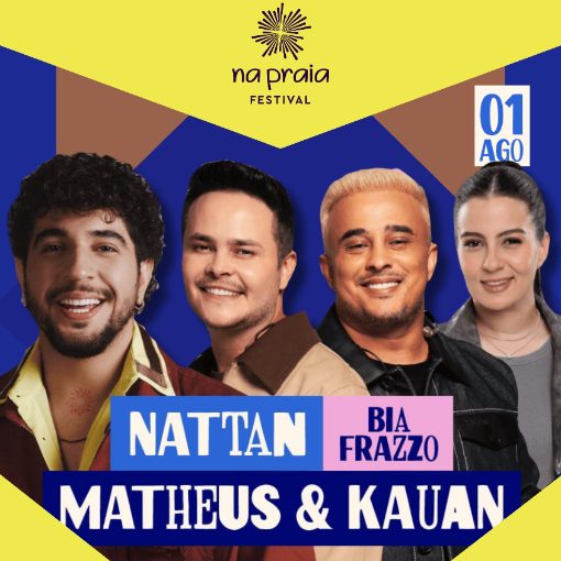 Capa do evento NATAN + BIA FRAZZO + MATHEUS E KAUAN 
