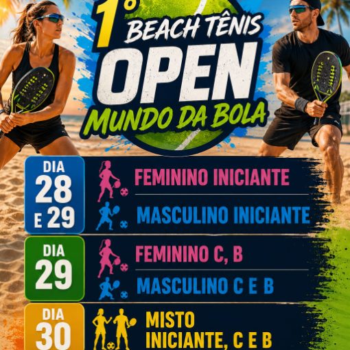Event cover 1º Beach Tennis OPEN Mundo da Bola 