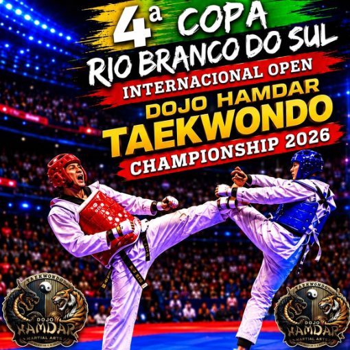 Portada del evento 4ª Copa Dojo Hamdar Rio Branco do Sul de Taekwondo