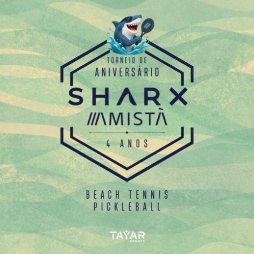 Event cover Sharx Amistà 4 anos - Beach Tennis e Pickleball