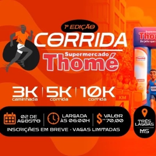 Event cover 1ª Corrida Supermercado Thomé