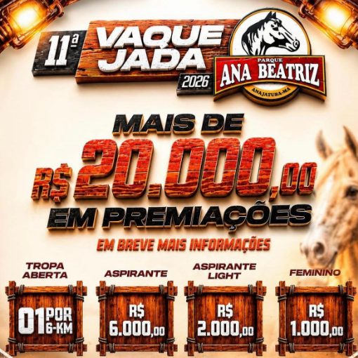 Event cover 11ª Vaquejada Parque Ana Beatriz - Anajatuba MA