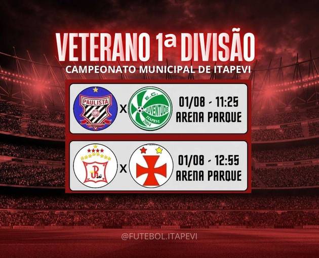 Event cover Campeonato Municipal de Itapevi - Veterano 1ª Divisão 