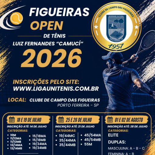 Event cover Figueiras Open de Tênis - Luiz Fernandes - Camuci