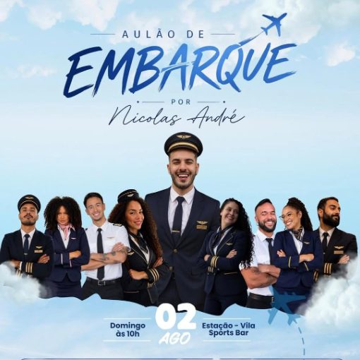 Event cover AULÃO DE EMBARQUE - NICOLAS ANDRÉ
