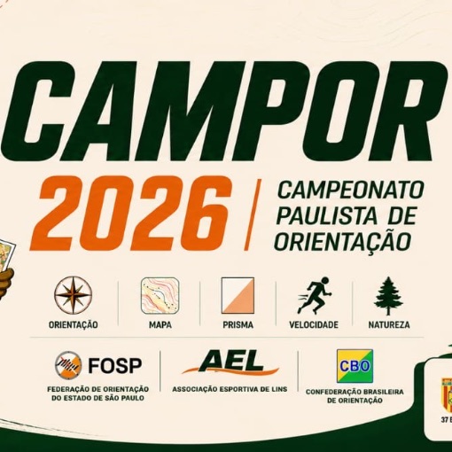 Event cover CAMPOR 2026 (campeonato paulista de orientação (3° ETAPA- LINS/SP )