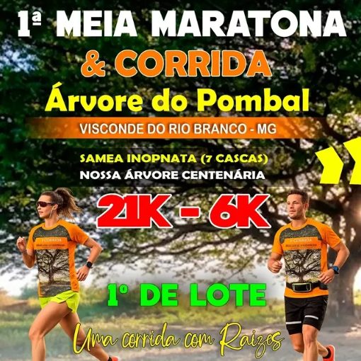 Capa do evento 1ª Meia Maratona e Corrida - Árvore do Pombal