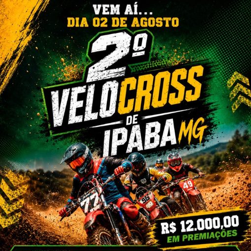 Capa do evento 2º Velocross de Ipaba