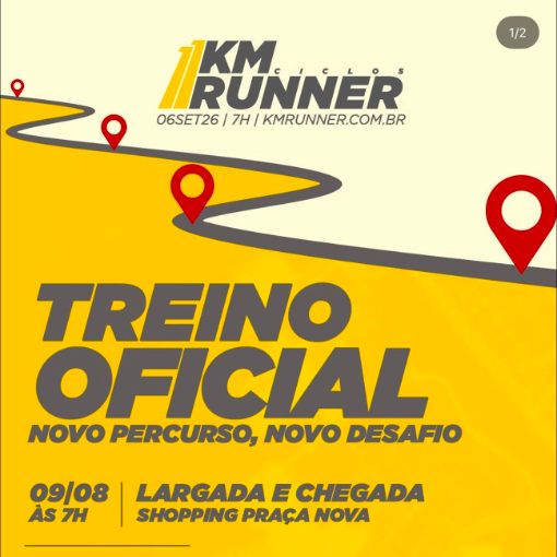 Event cover 11ª KM Runner - Ciclos - Treino Oficial 