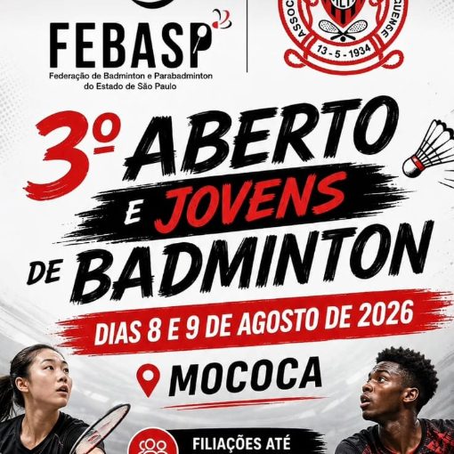 Event cover 3º Aberto e Jovens de Badminton