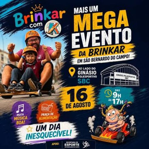 Event cover Festival de Carrinho de Rolimã da BRINKAR com K 