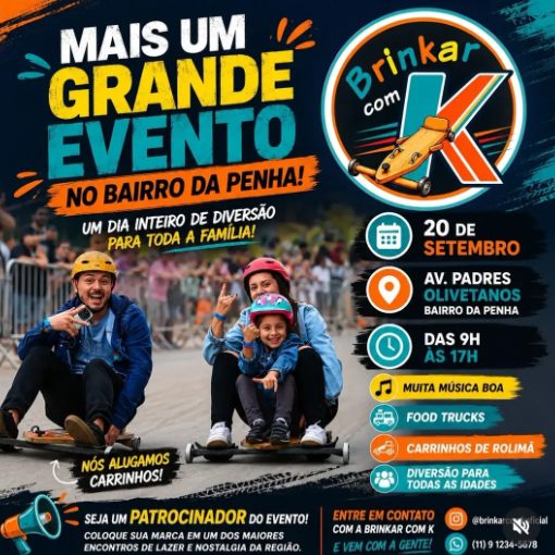 Event cover Festival de Carrinho de Rolimã da BRINKAR com K