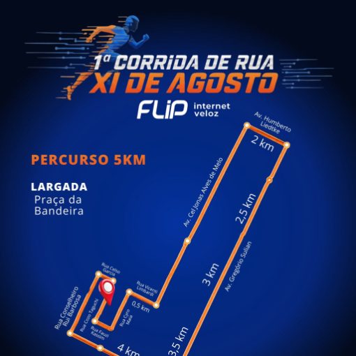 Capa do evento 1ª CORRIDA DE RUA XV DE AGOSTO