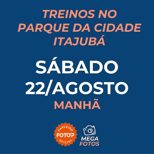 Event cover Treinos no Parque da Cidade - Itajubá - Sábado 22/08
