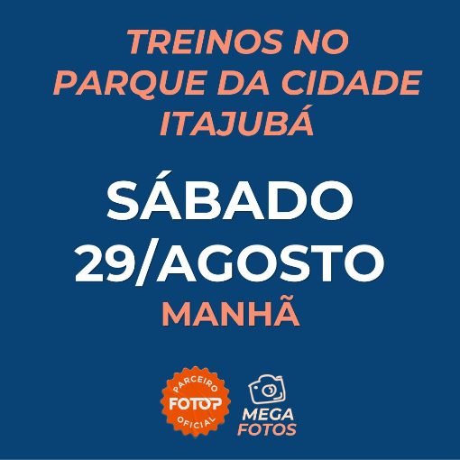 Event cover Treinos no Parque da Cidade - Itajubá - Sábado 29/08