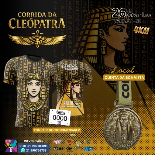 Portada del evento CORRIDA DA CLEÓPATRA