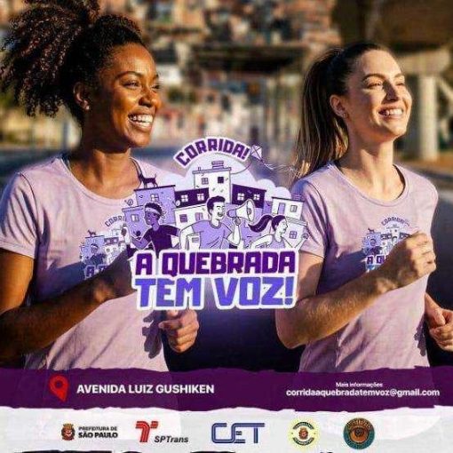 Event cover 2ª Corrida “A Quebrada Tem Voz” – Não à Violência Contra a Mulher