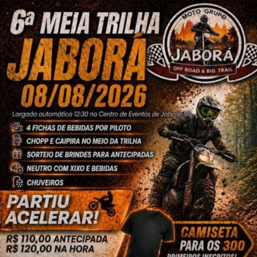 Event cover 6ª MEIA TRILHA JABORÁ