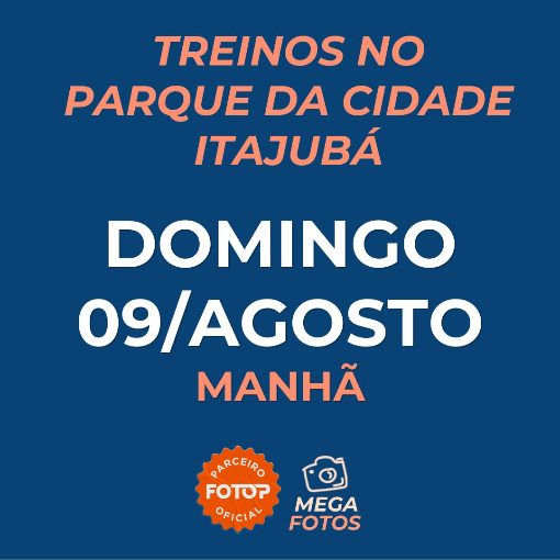 Event cover Treinos no Parque da Cidade - Itajubá - Domingo 09/08