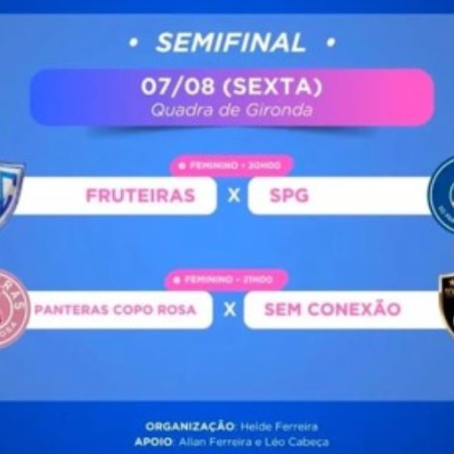 Event cover Regional Gironda Soturno de Futsal Feminino Semifinal ( Fruteiras x SPG / Panteras Copo Rosa vs Sem Conexão ) 