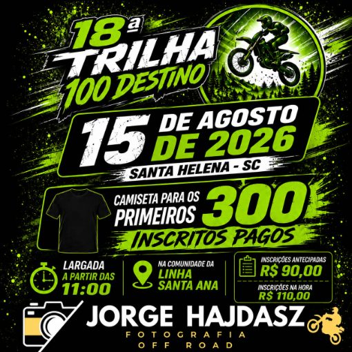 Event cover 18 ª TRILHA 100 DESTINO