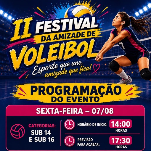 Event cover II FESTIVAL DA AMIZADE DE VOLEIBOL 
