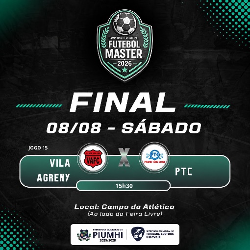 Event cover VILA AGRENY X PTC - CAMPEONATO MUNICIPAL FUTEBOL MASTER 2026