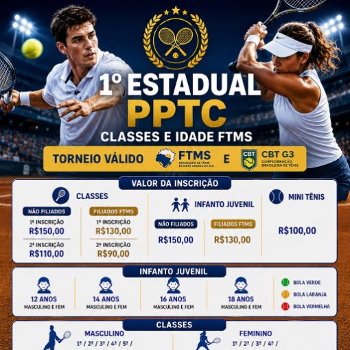 Event cover PRIMEIRO ESTADUAL PPTC - TENIS CLUBE PONTA PORÃ