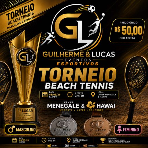 Event cover Torneio Beach Tennis GL Eventos Esportivos  - 08 de agosto