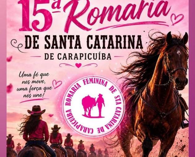 Event cover 15ª Romaria Feminina de Sta. Catarina de Carapicuiba