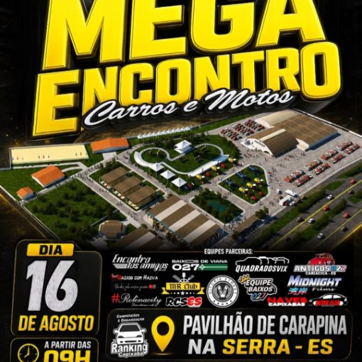 Event cover Mega Encontro Carros e Motos - Ranking Capixaba 