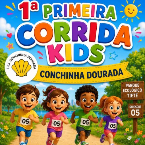 Copertura dell'evento 1ª Corrida Kids - Conchinha Dourada