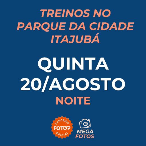 Event cover Treinos no Parque da Cidade - Itajubá - Quinta 20/08