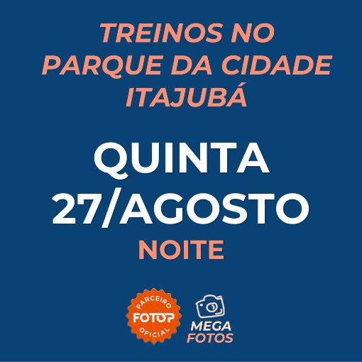 Event cover Treinos no Parque da Cidade - Itajubá - Quinta 27/08