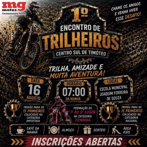 Event cover 1º Encontro Trilheiros Centro Sul de Timóteo
