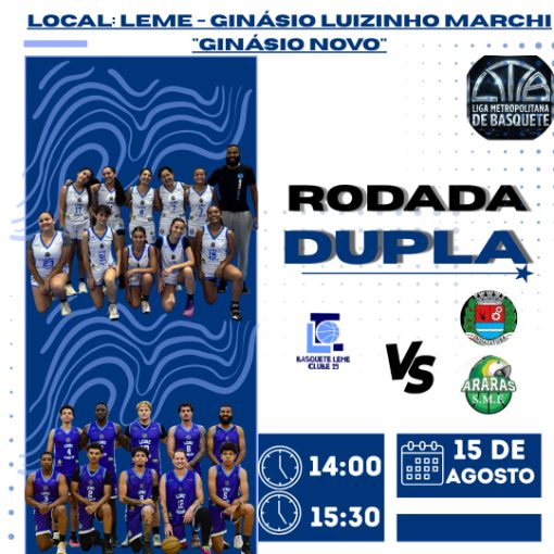 Event cover Basquete Leme x Indaiatuba x Araras 