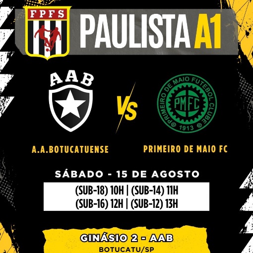 Event cover A. A. Botucatuense X Primeiro de Maio