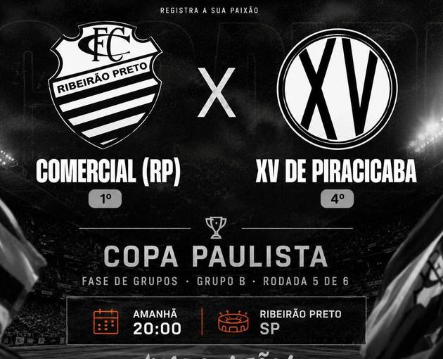 Event cover Comercial Futebol Clube X XV de Piracicaba (Copa Paulista) 