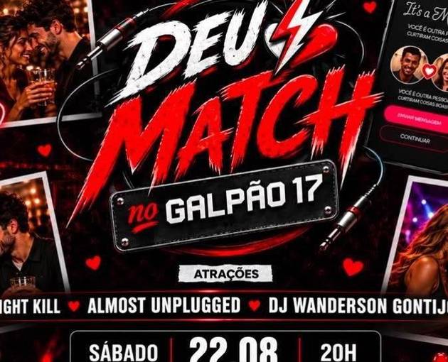 Event cover Galpão 17 - Deu Match
