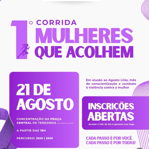 Event cover  1 Corrida Mulheres que acolhem 