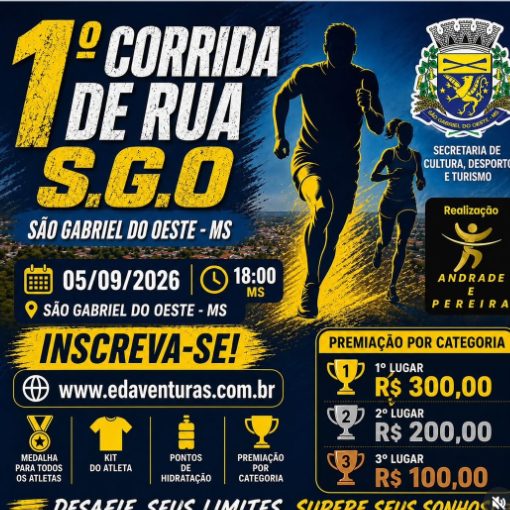 Event cover 1° Corrida de rua SGO